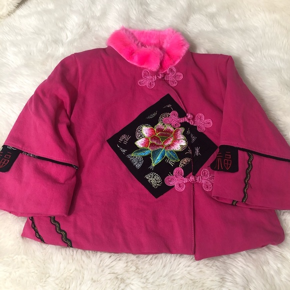 Asian inspired little girls jacket coat SM - Picture 2 of 8